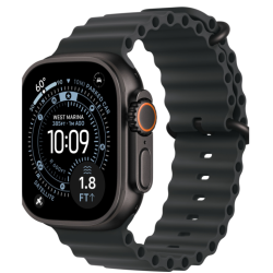 Часы Apple Watch Ultra 3, 49 мм, титан чёрного цвета, ремешок Ocean чёрного цвета (2025)