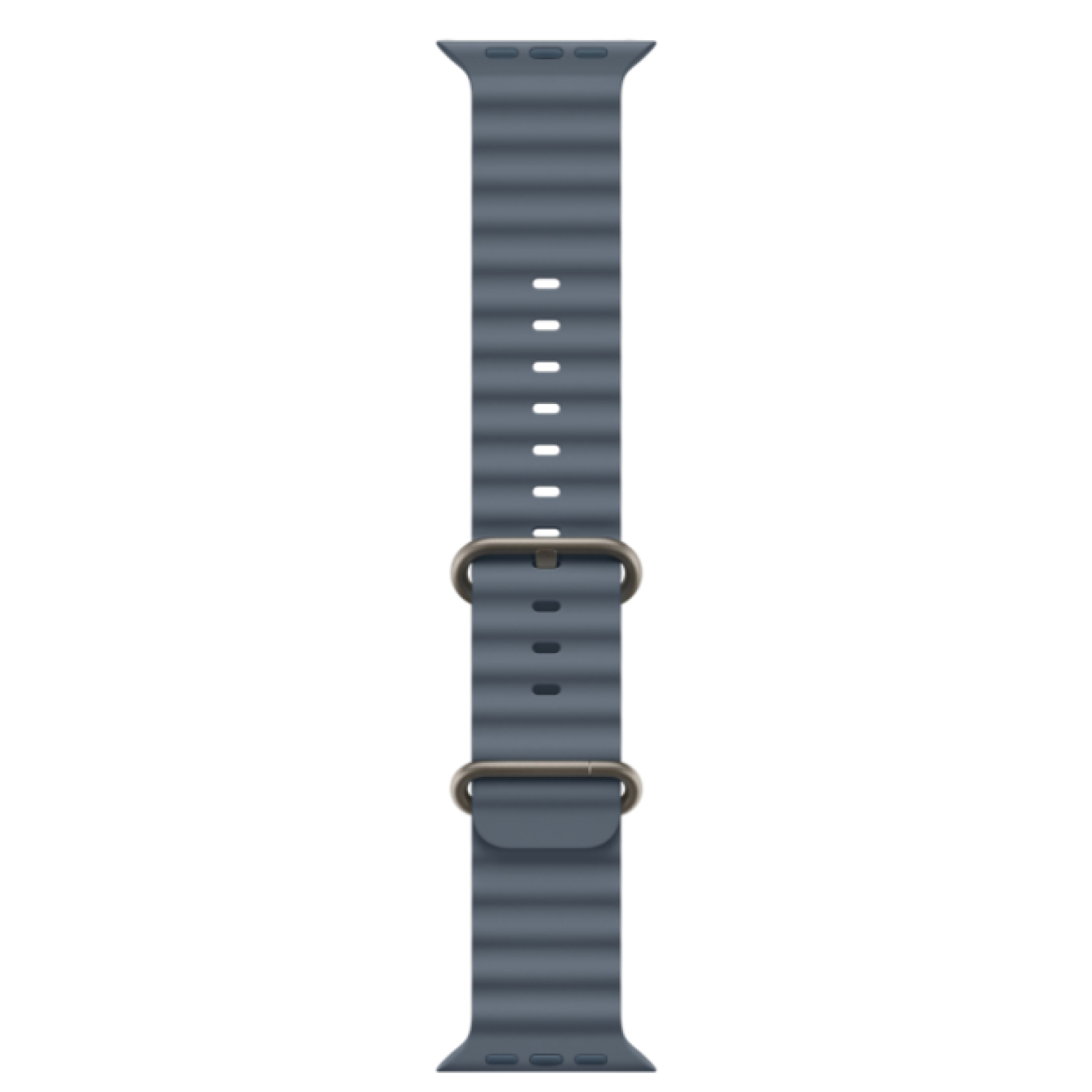 Часы Apple Watch Ultra 3, 49 мм, титан светлого цвета, ремешок Ocean цвета «якорный синий» (2025)