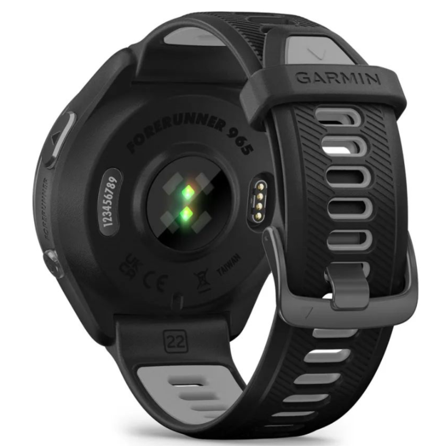 Garmin Forerunner 965 черные, темно-серый DLC титановый безель, с черным ремешком