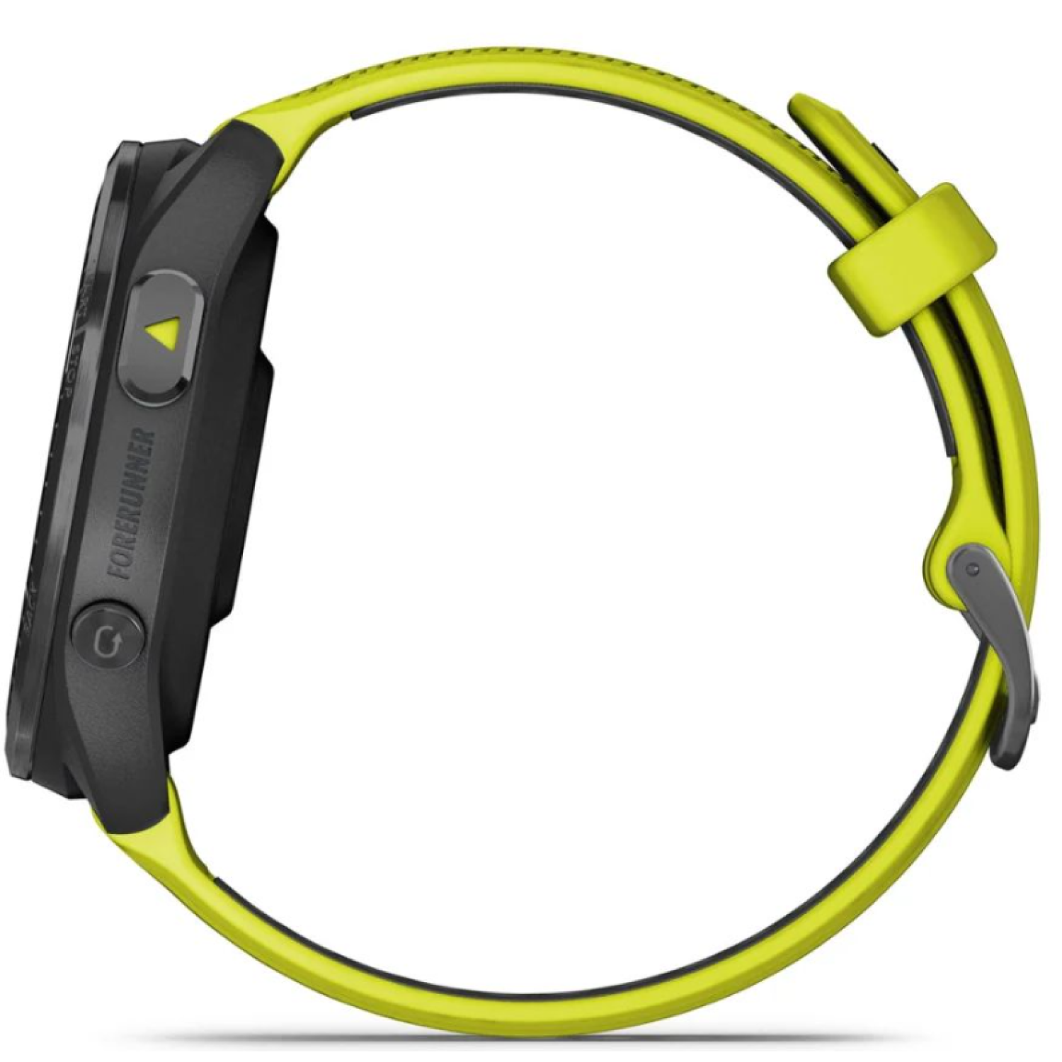 Garmin Forerunner 965 салатовые, темно-серый DLC титановый безель, с желто-черным ремешком