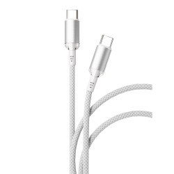 Дата-кабель "vlp" Diamond Cable USB C - USB C, 1.2м, белый