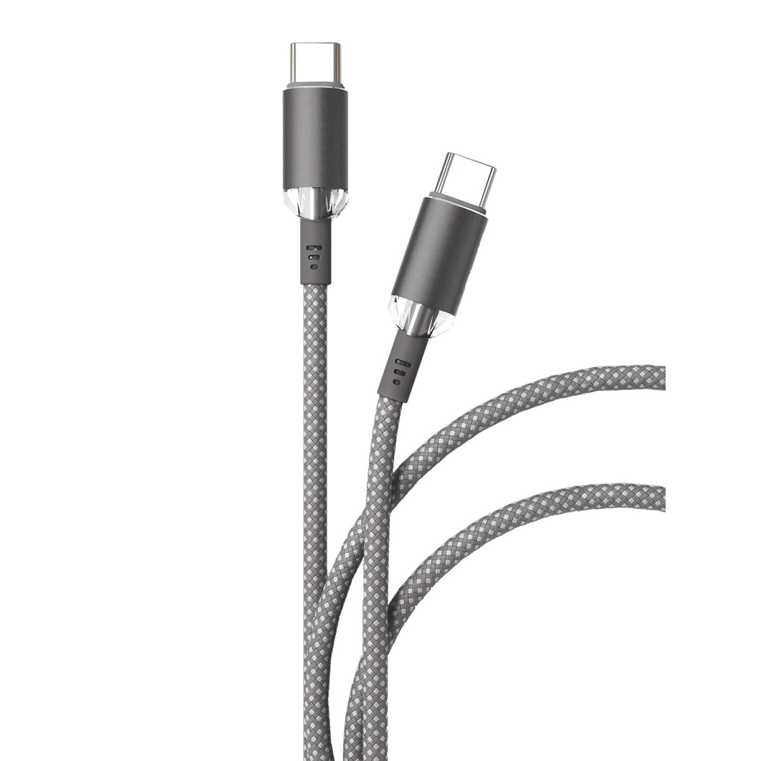 Дата-кабель "vlp" Diamond Cable USB C - USB C, 1.2м, серый class=