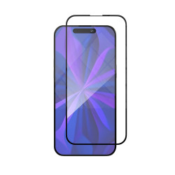 Стекло защитное 2.5D VLP A-Glass Защитное стекло для iPhone 15 Pro  с черной рамкой 
