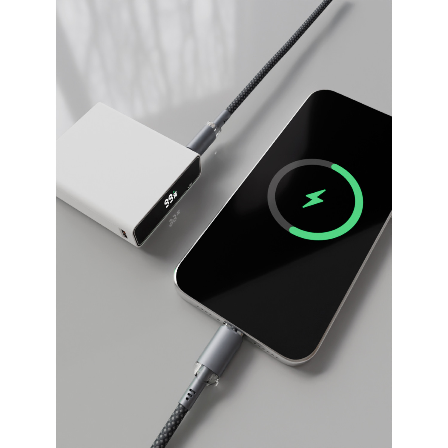Аккумулятор внешний "vlp" B-Energy 10000mAh 30W, USB-C+USB-A, белый