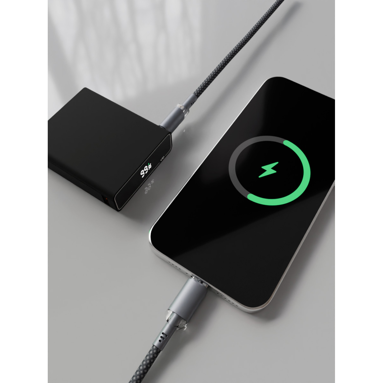 Аккумулятор внешний "vlp" B-Energy 10000mAh 30W, USB-C+USB-A, черный