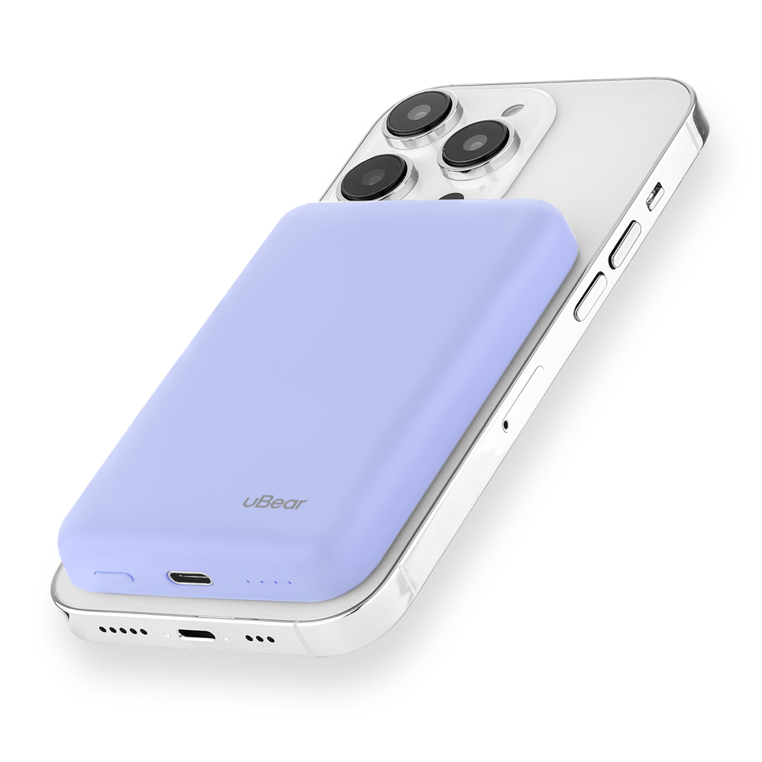 Внешний аккумулятор uBear Flow Magnetic Power bank 5000mAh, Лавандовый