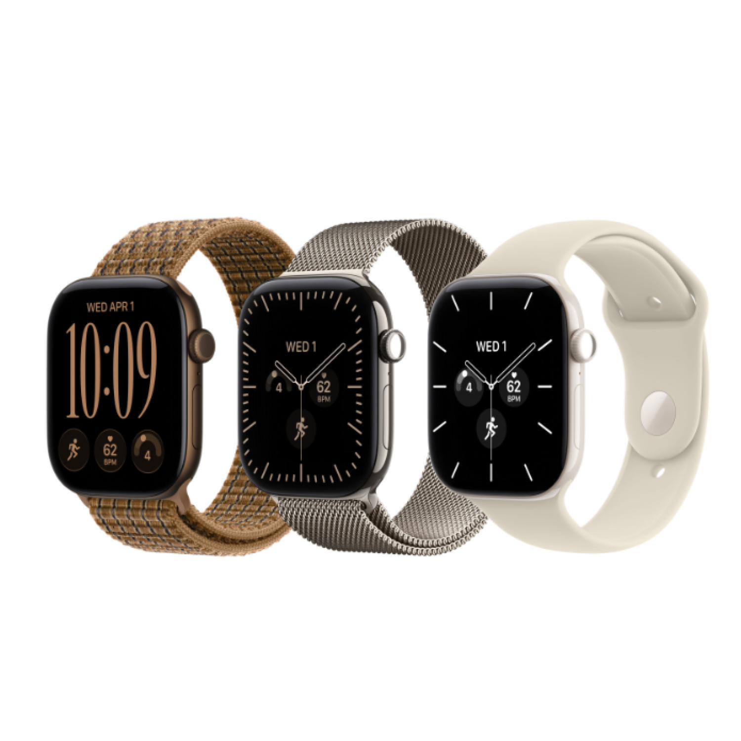 Apple Watch Series 12, 46 mm, GPS+Cellular, Natural Titanium, Natural Milanese Loop, M/L