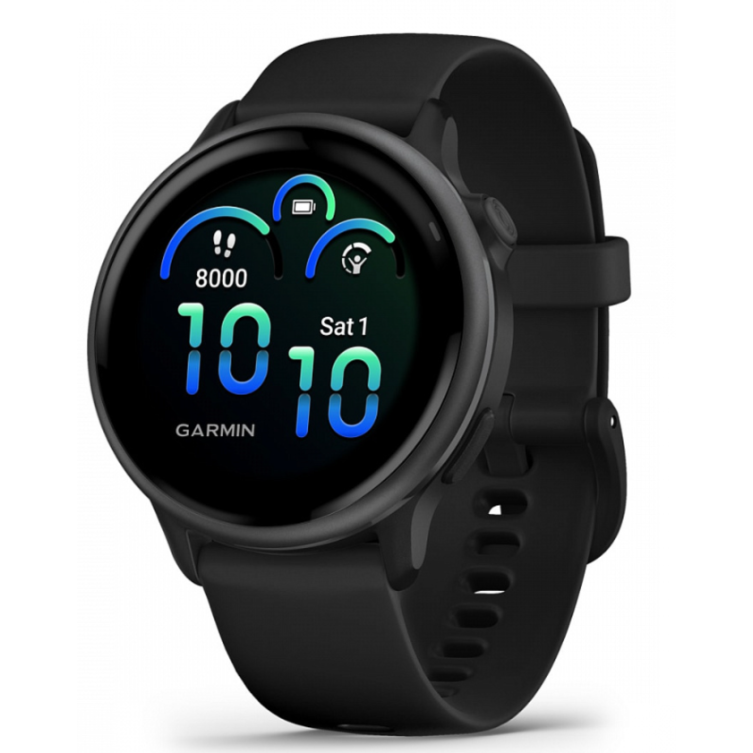 Garmin Vivoactive 6 темно-серые с черным ремешком class=