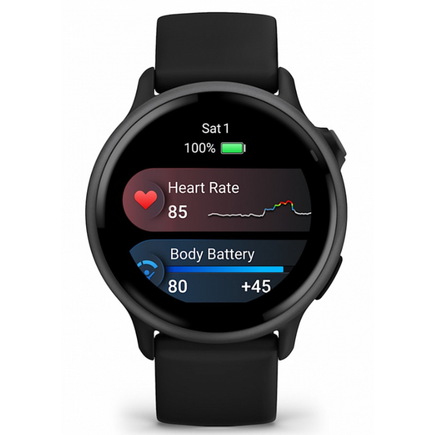 Garmin Vivoactive 6 темно-серые с черным ремешком