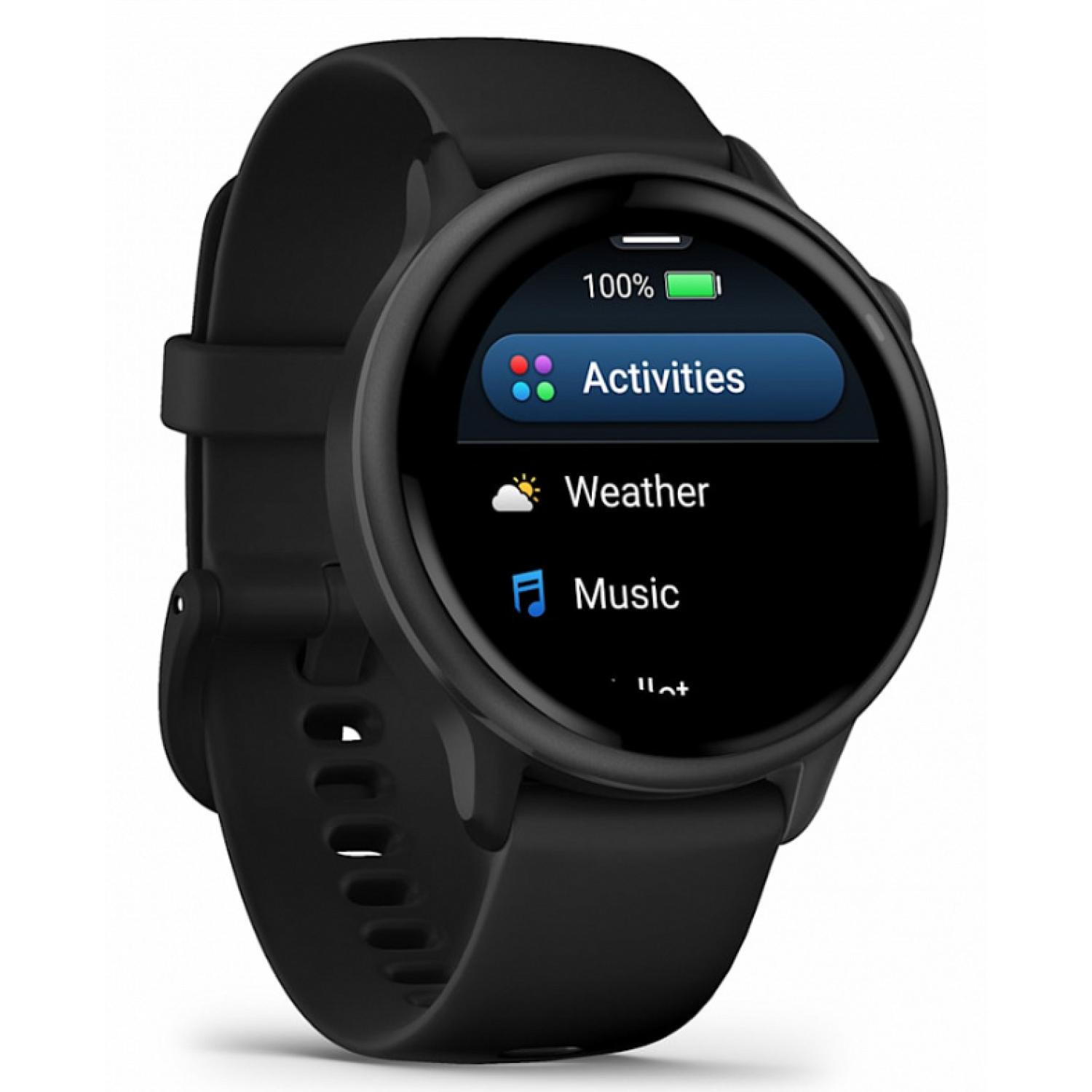 Garmin Vivoactive 6 темно-серые с черным ремешком