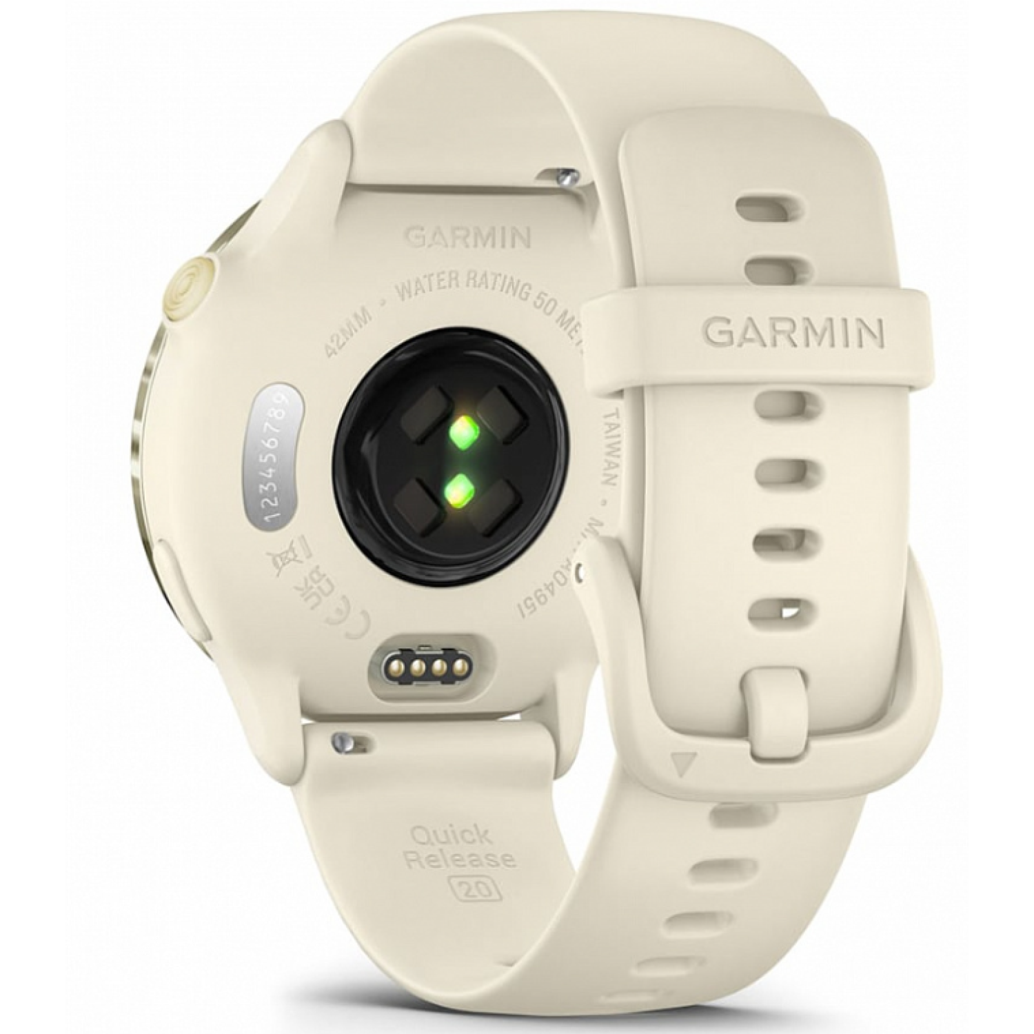 Garmin Vivoactive 6 лунно-золотистый с ремешком цвета слоновой кости