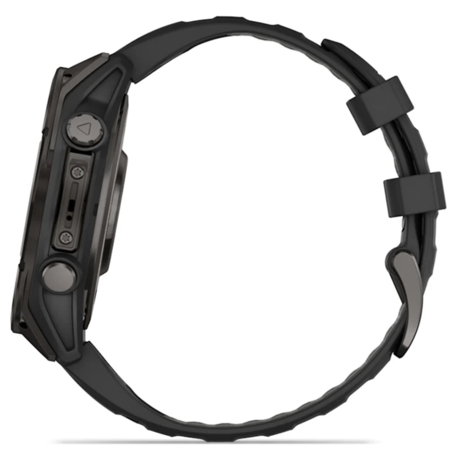 Garmin Fenix 8 - 47 мм, AMOLED, Sapphire серый корпус, черный силиконовый ремешок