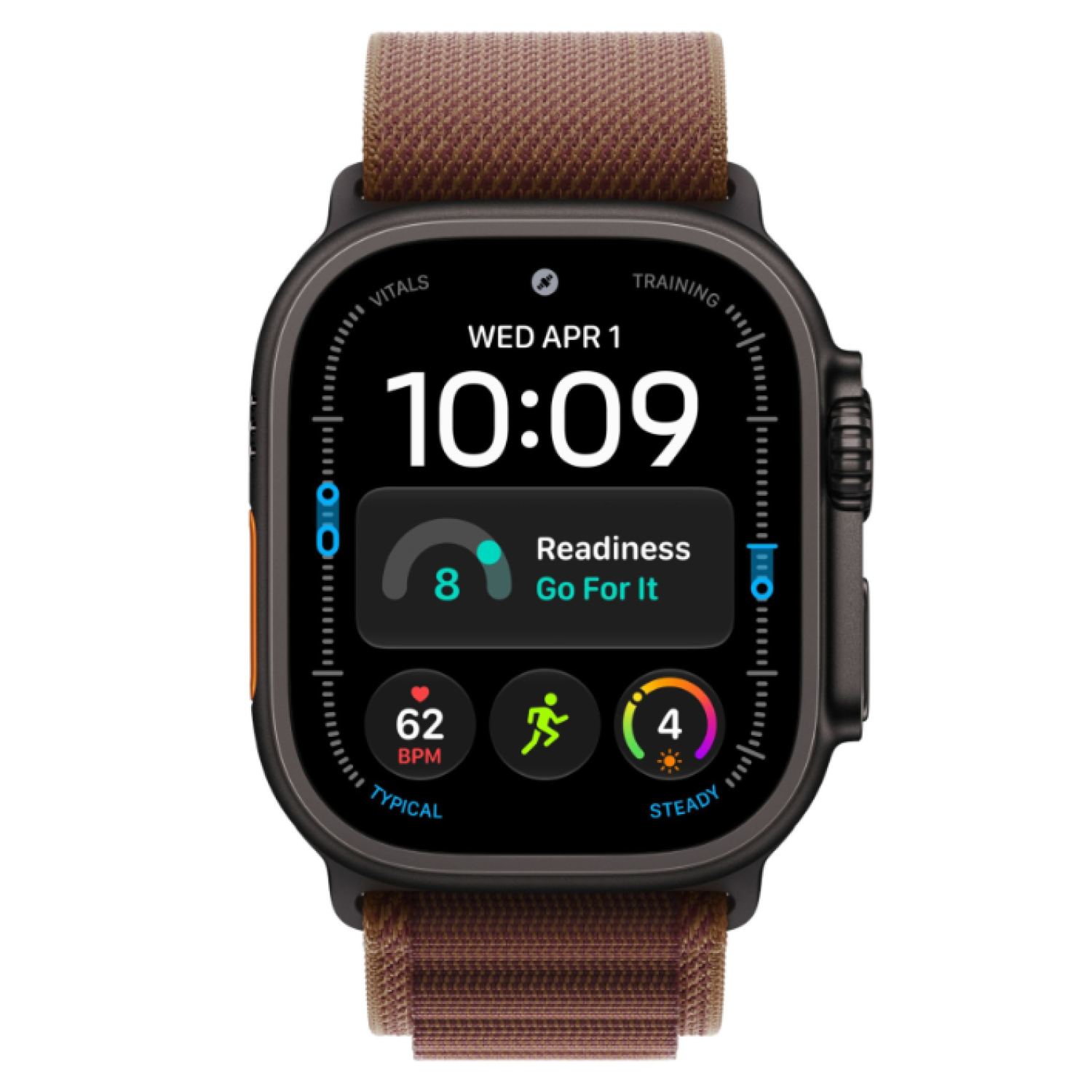 Apple Watch Ultra 4 GPS+Cellular, 49 мм, Black Titanium Burgundy Alpine Loop M