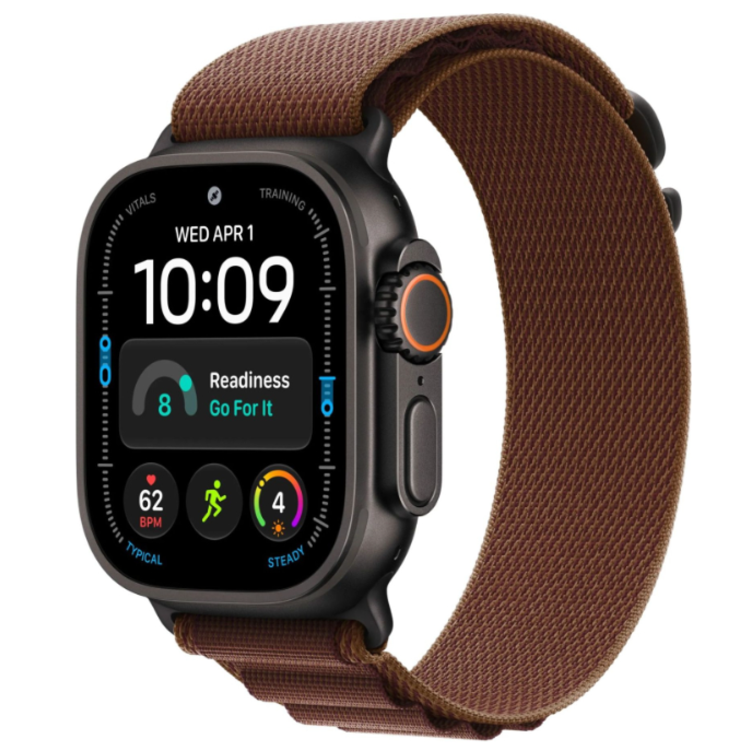 Apple Watch Ultra 4 GPS+Cellular, 49 мм, Black Titanium Burgundy Alpine Loop M class=