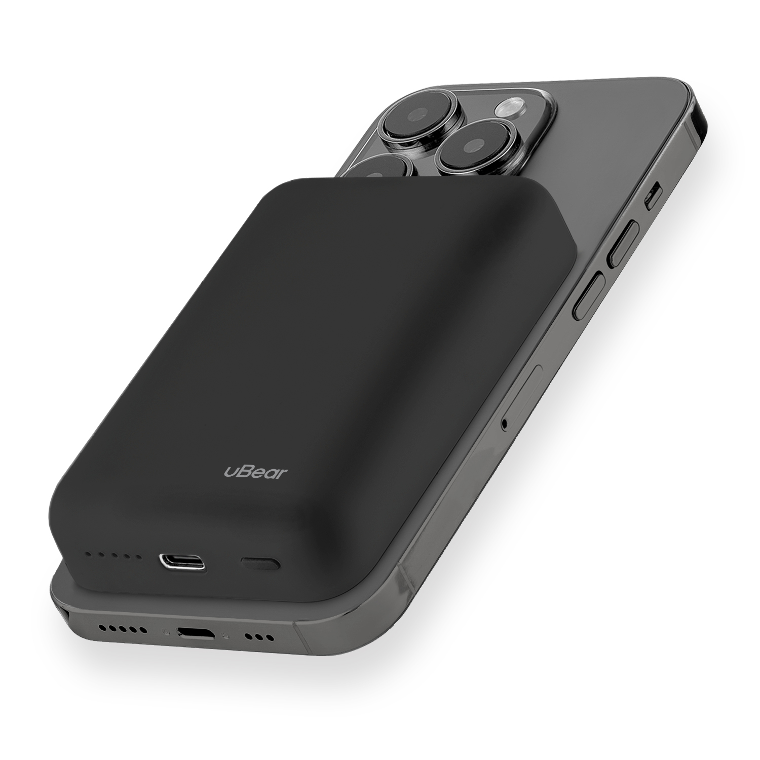 Внешний аккумулятор uBear Flow Magnetic Power bank 10000mAh,  Черный