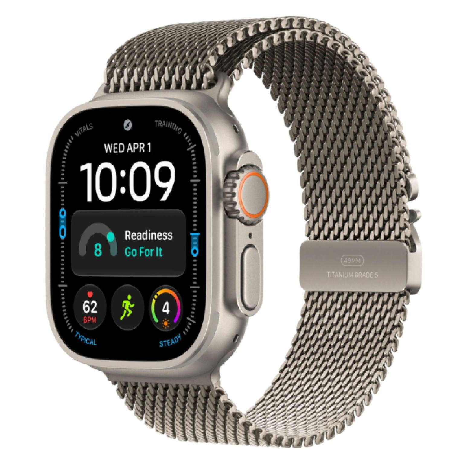 Apple Watch Ultra 4 GPS+Cellular, 49 мм, Natural Titanium Natural Loop M class=
