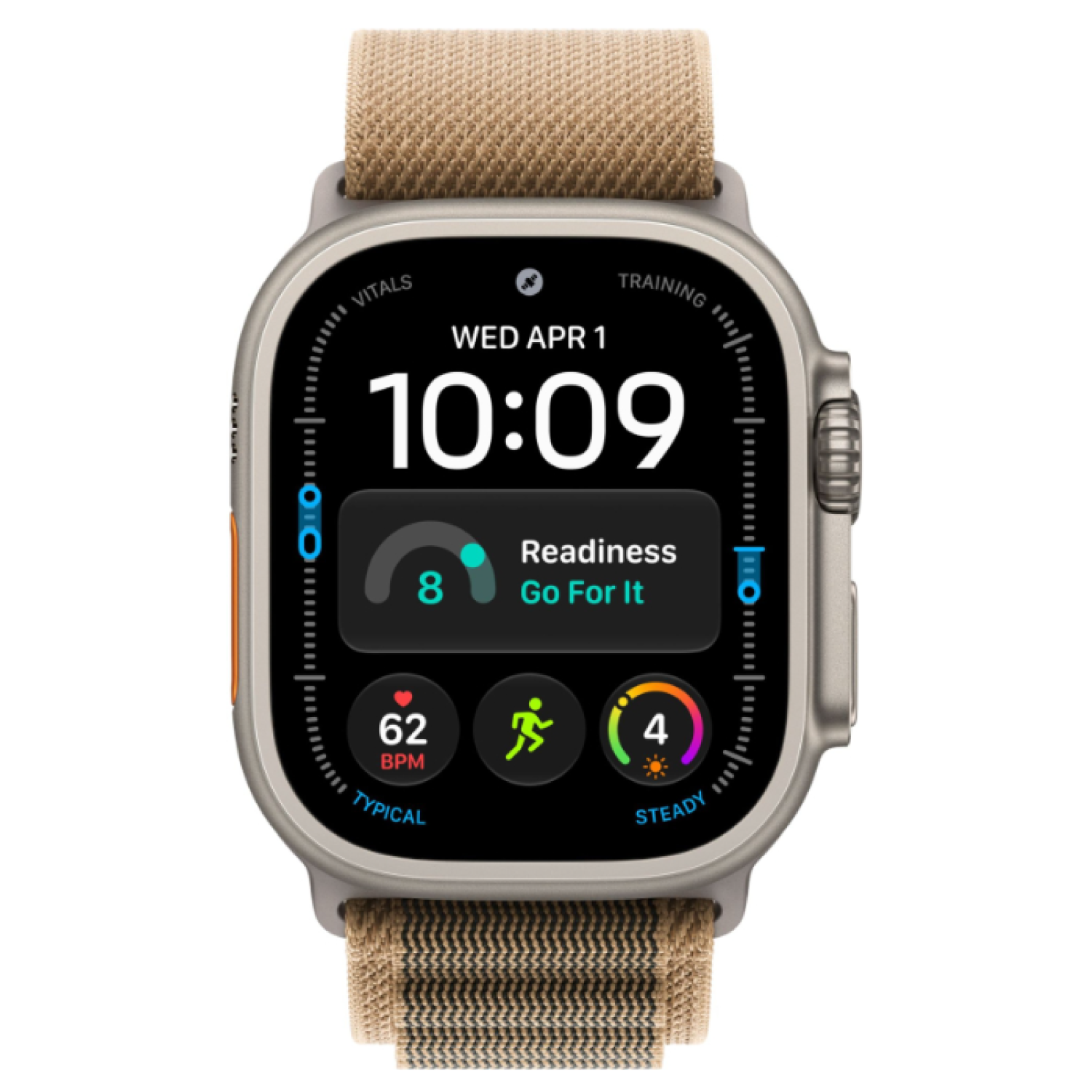 Apple Watch Ultra 4 GPS+Cellular, 49 мм, Natural Titanium Desert Alpine Loop M
