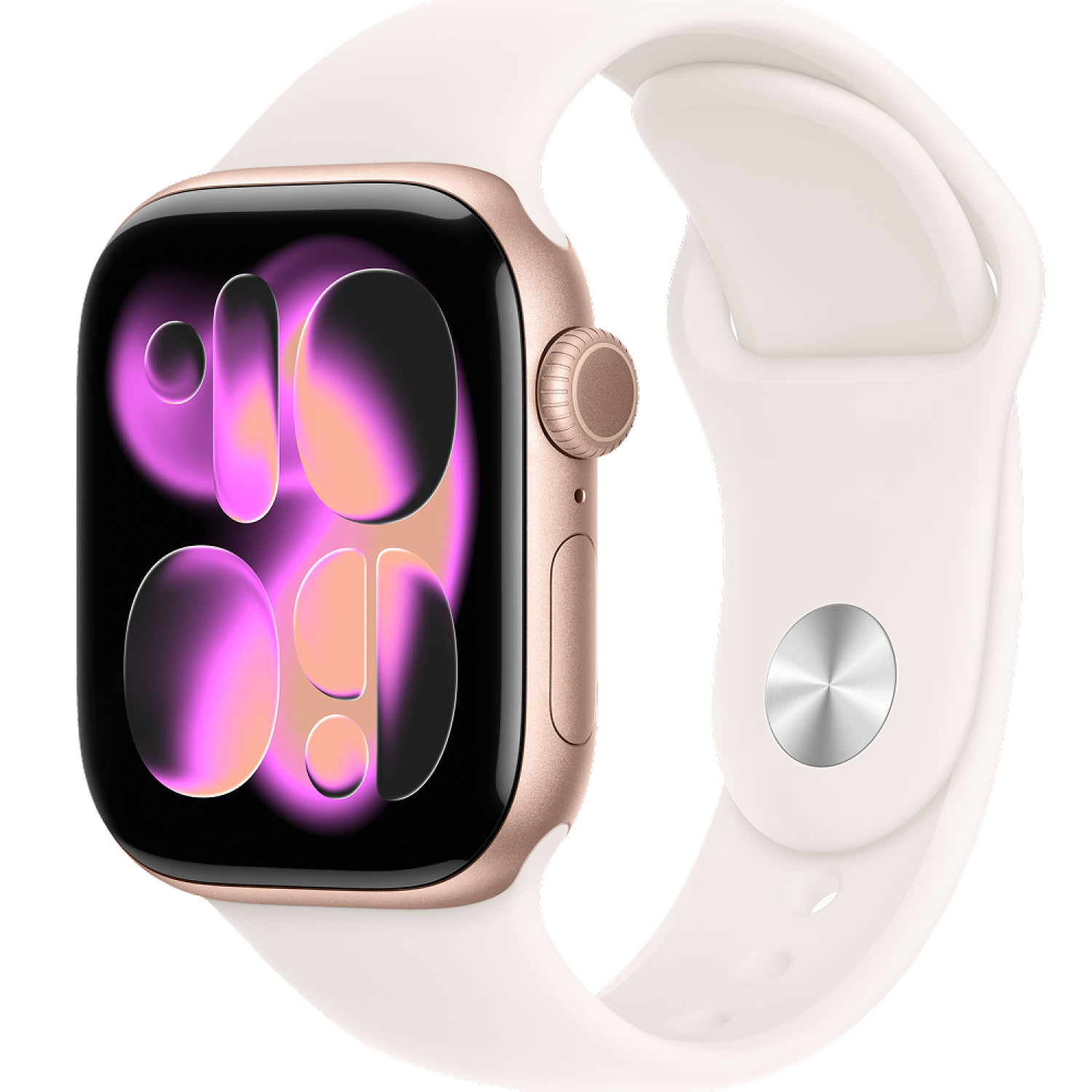 Часы Apple Watch Series 11, 46 мм, алюминий цвета «розовое золото», спортивный ремешок цвета «светлые румяна» M/L class=