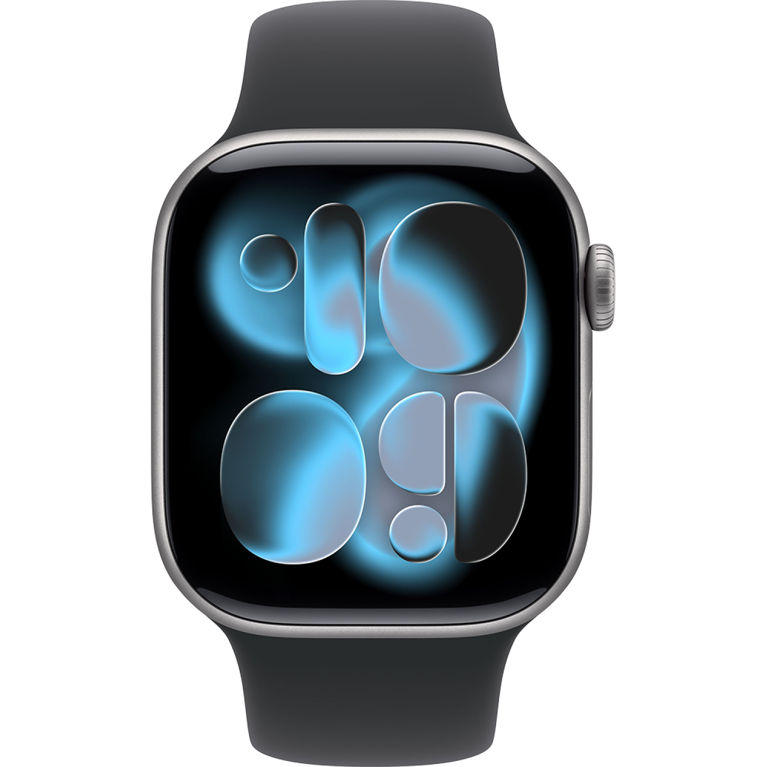 Часы Apple Watch Series 11, 42 мм, алюминий цвета «серый космос», спортивный ремешок чёрного цвета S/M