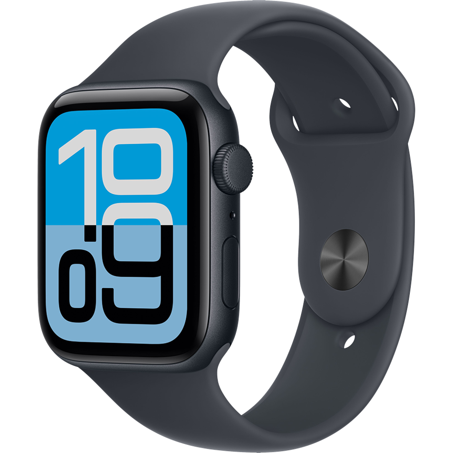 Часы Apple Watch SE 3, 40 мм, алюминий цвета «тёмная ночь», спортивный ремешок цвета «тёмная ночь» S/M class=